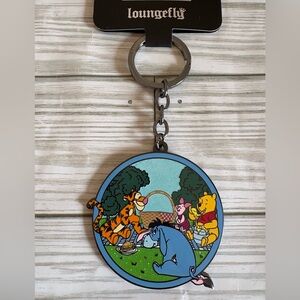FIRM🍯Loungefly Disney Winnie The Pooh Picnic Keychain